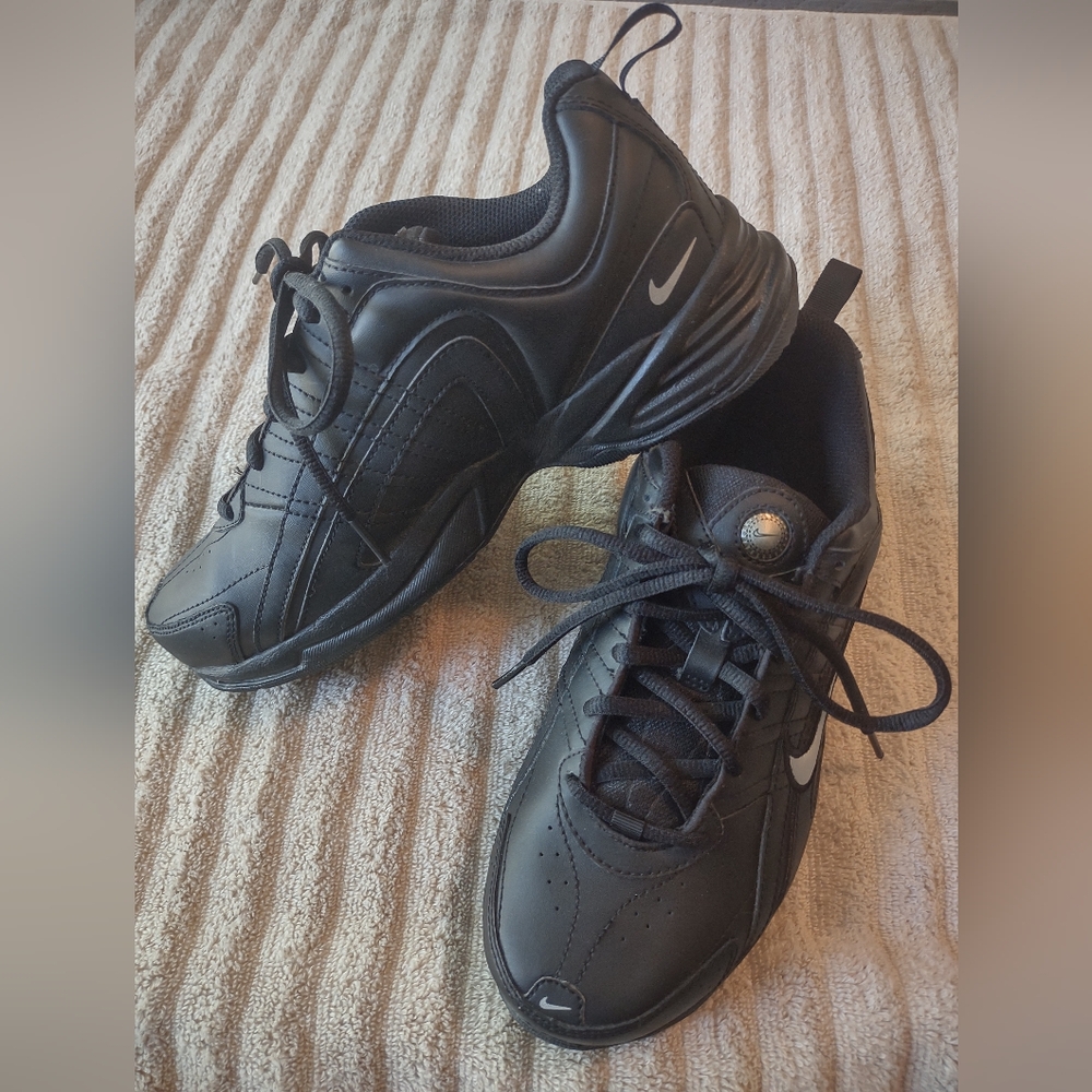 Nike Mens T-Lite VIII 386769-001 Black Running Shoes Lace Up Low Top US Size 6